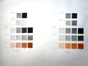 The value scale exercise from New Masters Academy Drawing Foundations Course